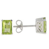 Sterling Silver Semi Mount Earrings Setting Emerald OCT 7X5mm - Syzjewelry